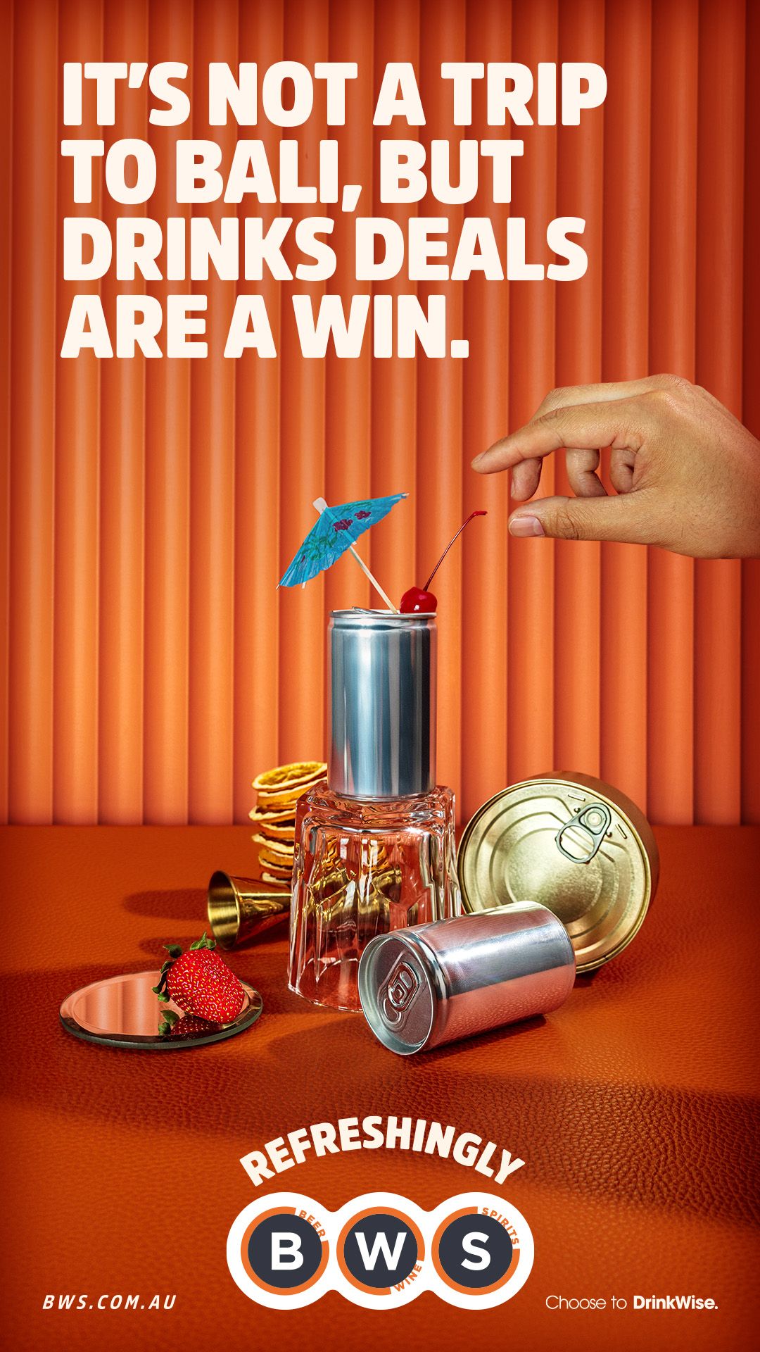 A win's a win: “It's not a trip to Bali, but drinks deals are a win.”